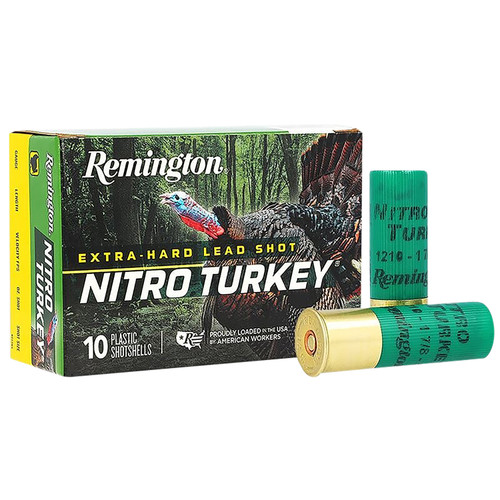 Remington Ammunition 26693 Nitro Turkey 12 Gauge 3" 1 7/8 oz 4 Shot 10 Per Box/ 10 Cs