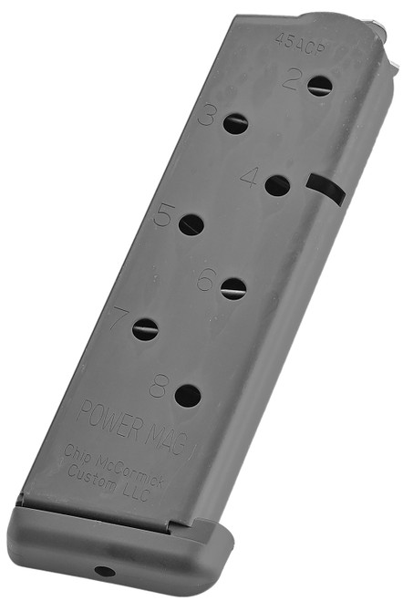 CMC Products 16131C Power Mag 8-Round .45 ACP 1911 Government Black Stainless Steel Handgun Magazine