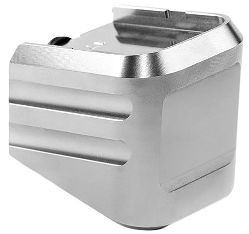 Cross Armory CRG+0MEG19SV Magazine Extension Fits Glock 19/23/32 Gen 1-5 Silver Aluminum