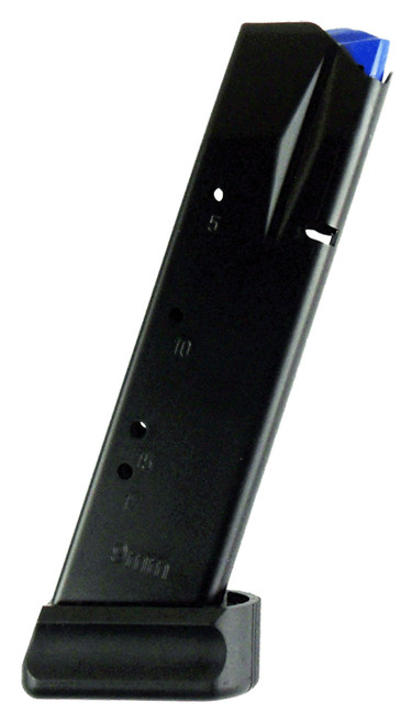 CZ-USA 11159 CZ Shadow 2 19-Round 9mm Luger Blued Steel Magazine