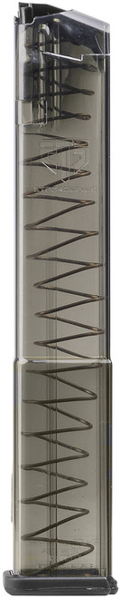 ETS Group SMKGLK17 Pistol Mags 17rd Standard 9mm Luger Compatible w/ Glock 19/26/45/18/19X/34 Smoke Polymer