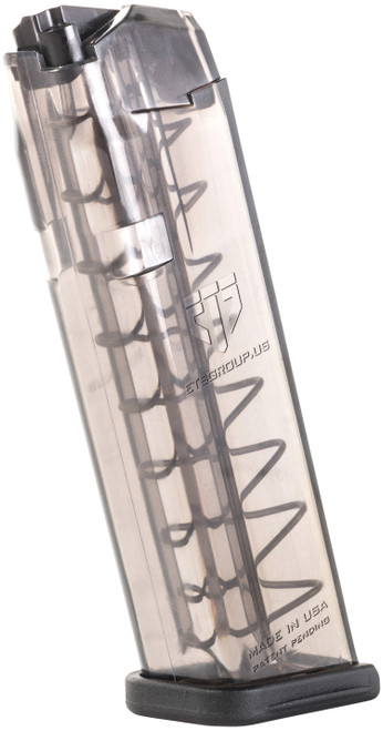 ETS Group SMKGLK1710 10rd Limited 9mm Luger Glock 17/19/26/45/18/19X/34 Pistol Magazine Smoke Polymer