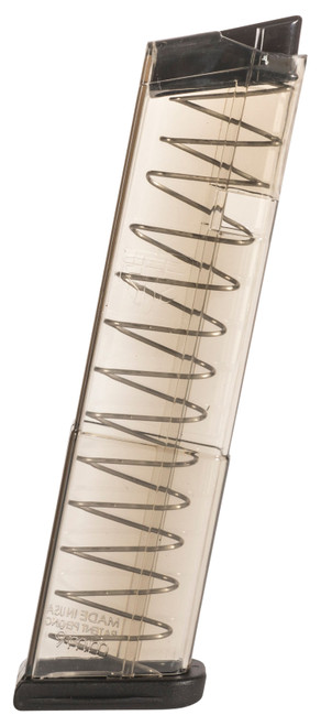 ETS Group SMKGLK4312 12rd Extended 9mm Luger Glock 43 Pistol Magazine Smoke Polymer