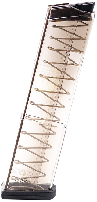 ETS Group GLK4312 12rd 9mm Luger Extended Pistol Magazine for Glock 43 Clear Polymer