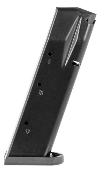 Mec-Gar MGWIT9SFAFC Standard 17rd 9mm Luger Fits Tanfoglio Witness Small Frame Blued w/Anti-Friction Coating Carbon Steel