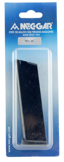 Mec-Gar MGCG4508BPF 8-Round .45 ACP 1911 Government Blued Carbon Steel Magazine