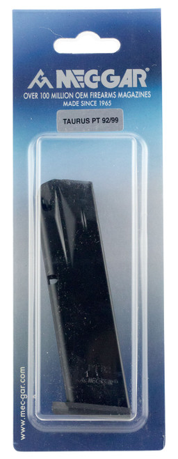 Mec-Gar MGPT9218AFC 18-Round 9mm Luger Taurus PT-99/PT-92 Standard Magazine Blued w/Anti-Friction Coating