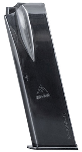 Mec-Gar MGBRHP15N 15-Round 9mm Luger Browning Hi-Power/Springfield SA-35 Standard Magazine Nickel Carbon Steel