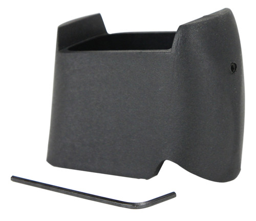 Pachmayr 03851 Mag Sleeve Compatible w/Glock 17/22 Mags To Fit Glock 26/27 Models, Black Polymer