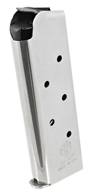 Ruger 90664 SR1911 Officer 7-Round 45 ACP Stainless Steel Handgun Magazine