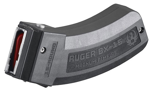 Ruger 90585 BX-15 15rd Magazine Fits Ruger American Rimfire/77 17 HMR/22WMR BX-15 Black