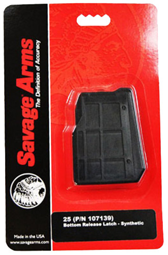 Savage Arms 55222 Model 25 4-Round Magazine 22 Hornet Black Polymer