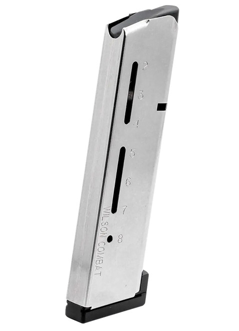 Wilson Combat 500AHD ETM 8rd .45 ACP+P 1911 Magazine Aluminum Floor Plate Stainless