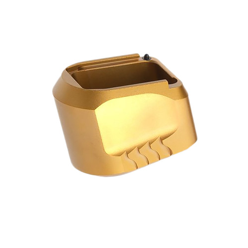 Tyrant CNC TDMPMAGEXFSGOLD Magazine Extension 9mm/40 S&W for S&W M&P Full-Size Gold Aerospace Aluminum