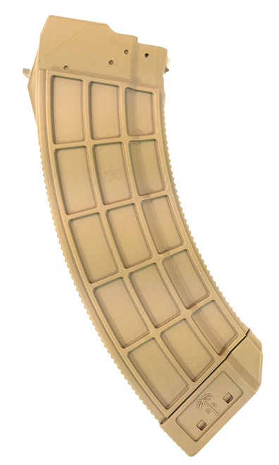US Palm MA693A 30rd AK-47 Magazine 7.62x39mm - Flat Dark Earth Polymer w/ Stainless Steel Latch