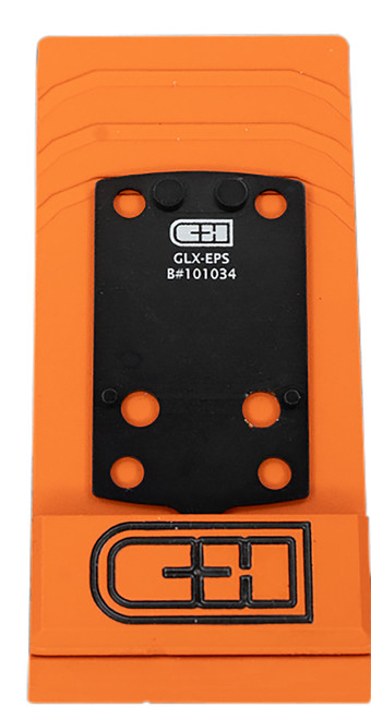 C&H Precision GLXEPS V4 MIL/LEO Glock Adapter Plate for Holosun EPS Footprint Black Anodized