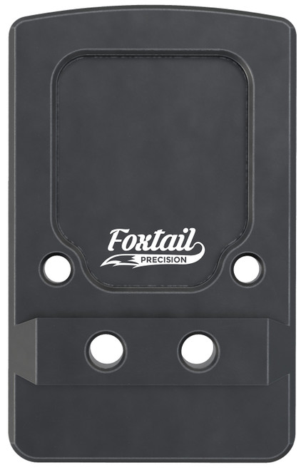 Foxtail Precision 100013 Rear Sight Dovetail Red Dot Adapter Plate for Non-MOS Glock Black Anodized