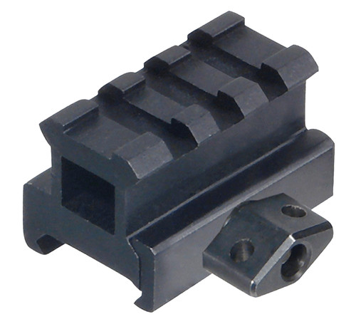 Leapers MNTRS08S3 Picatinny Riser Mount 3-Slot Matte Black Anodized Aluminum