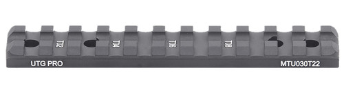 Leapers MTU030T22 Optic Mount Matte Black Anodized Aluminum Aluminum