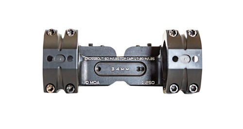 MasterPiece Arms BAMOUNT341125 MPA BA Bolt Action 34mm Optic Mount Black