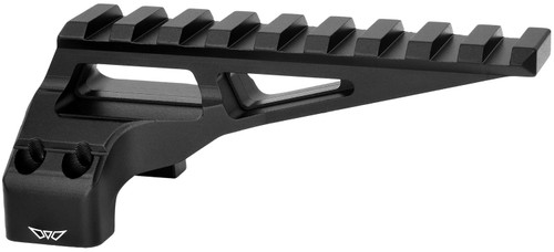 Warne 7861M Diving Board Mount Black Aluminum 35mm Tube Picatinny Rail for Skyline Scope Mount