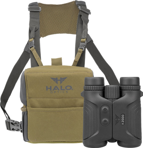 Halo Optics HALLRFBIN2000 K2000 10x42mm Rangefinding Binocular Black