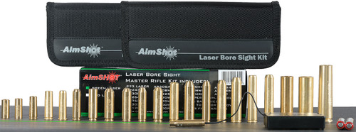 AimShot Multi-Caliber Bore Sight Master Kit with Green 532nM Laser for Rifles