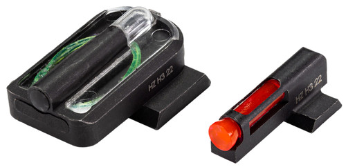 HiViz SG320FD21 FastDot H3 SIG P320 Sight Set - Red Fiber Optic Front, Green Tritium Rear