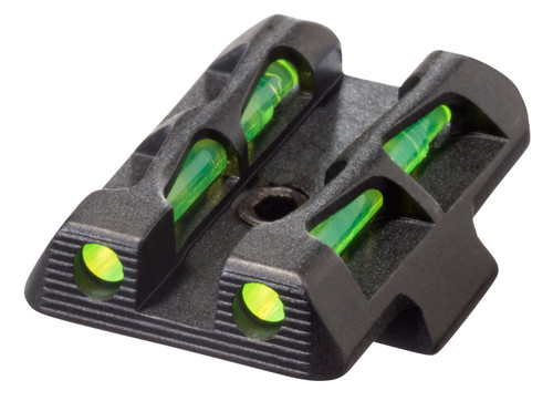 HiViz GLLW11 LiteWave Rear Sight for Glock 42/43 with Green Fiber Optic LitePipes