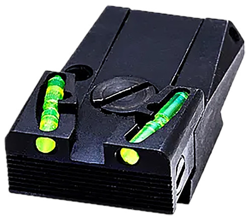 HiViz GLAD211 Click-Adjustable Competition Rear Sight Green Front for Most Glock Models