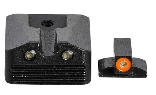 Meprolight Hyper-Bright Green Tritium Orange Outline Night Sight Set for Kimber 1911 Wedge