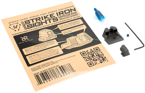 Strike Industries MP9SIGHTSSH Iron Sights Suppressor Height for S&W M&P / M&P M2.0