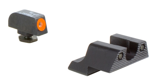Trijicon 600785 HD Night Sights Green/Orange Outline Front & Black Outline Rear for Glock 42/43 Small Frame
