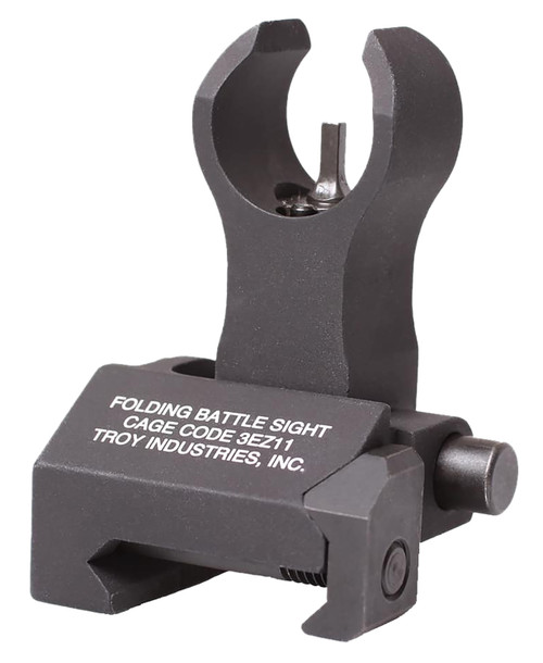 Troy Industries SSIGFBSFHBT00 HK Front Folding BattleSight Black Hardcoat Anodized