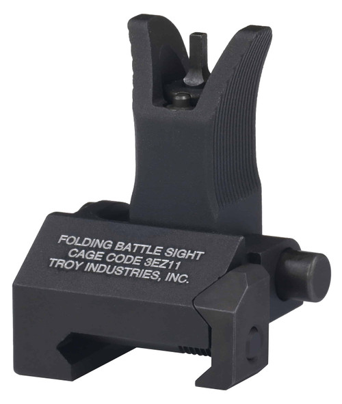 Troy Industries SSIGFBSFMBT00 M4 Front Folding BattleSight Black Hardcoat Anodized