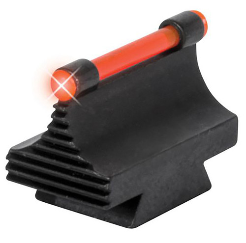 TruGlo TGTG95450RR 3/8in Dovetail Front Sight Black 0.450in Red Ramp Fiber-Optic for Rifle