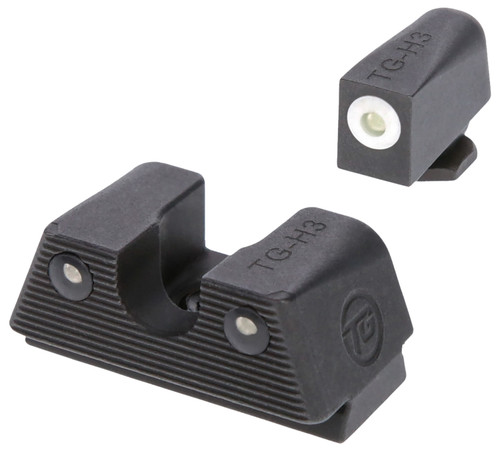TruGlo TGTG231G1XA Tritium X White Outline Front & Green Tritium Rear Sight for Glock 42 43 43X 48