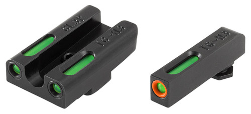 TruGlo TG13GL3PC TFX Pro Green Tritium Fiber Optic Front & Rear Sight Set for Glock 42/43/43X/48