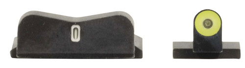 XS Sights SW0030S5Y DXT2 Big Dot Night Sights for Smith & Wesson - Green Tritium Yellow Front, Green Tritium White Outline Bar Rear