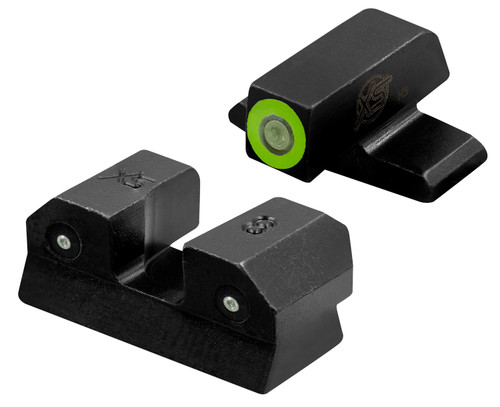 XS Sights SIR015P6G R3D Night Sight Set for Sig Sauer & Springfield Armory - Green Tritium Green Outline Front, Green Rear