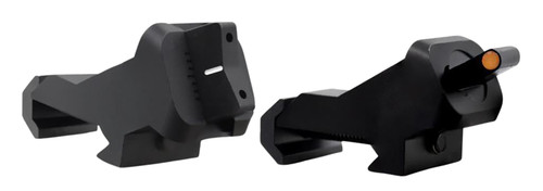 XS Sights AR00081N XTI2 45 Degree Offset BUIS Non-Tritium Set for AR-15 - Orange Ember Dot Front, White Stripe Rear