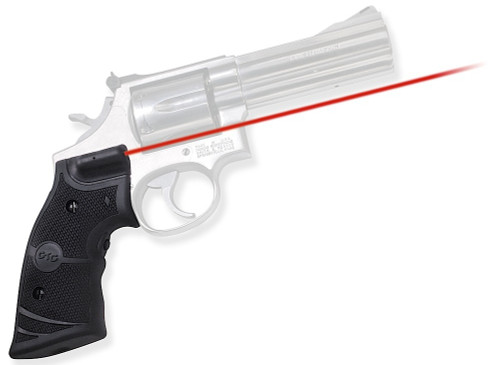 Crimson Trace 011280 Lasergrips for S&W K & L Frame Square Butt Revolvers, Red Laser 633nM 5mW, Black Polymer