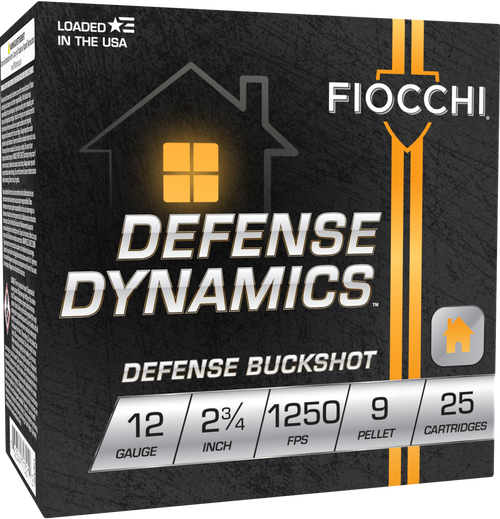 Fiocchi Defense Dynamics 12 Gauge 00-Buckshot 2-3/4 9 Shot