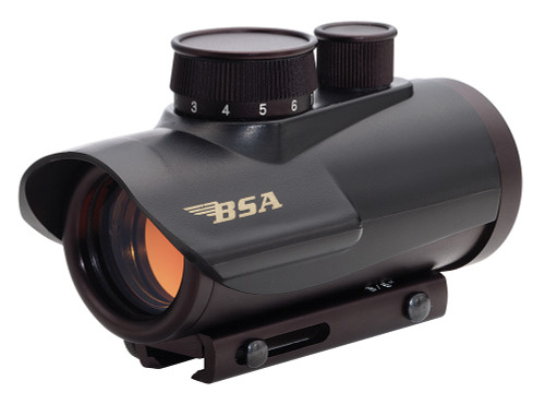 BSA RD30 30mm Red Dot Sight Matte Black 1x 5 MOA Weaver/Dovetail Mount