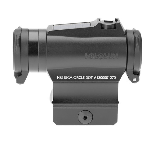 Holosun HS515CM 515 Black Anodized 1x20mm 2 MOA Red Dot/65 MOA Circle Multi-Reticle Sight