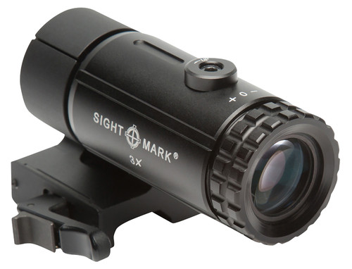Sightmark SM19063 T-3 3x Magnifier with Flip-to-Side LQD Mount Matte Black 3x23mm