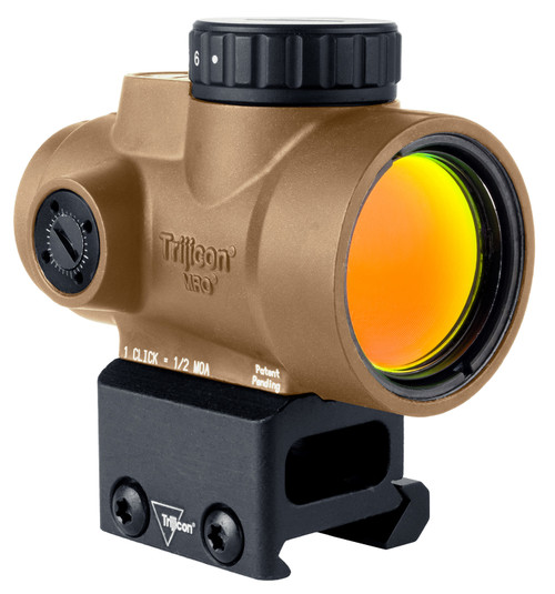 Trijicon MRO SD Coyote Tan 1x25mm 2 MOA Red Dot Sight with Full Co-Witness Mount