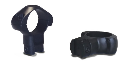 Konus 7415 Black Steel Scope Rings 1-Inch 3/8" Grooved Receiver High for .22 Rail and Airguns 0 MOA