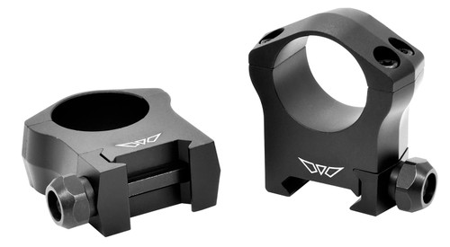 Warne 7202M Mountain Tech Scope Rings Matte Black 1 Inch High 0 MOA