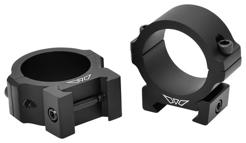Warne V613M Vapor Horizontal Scope Rings Matte Black 30mm Low 0 MOA